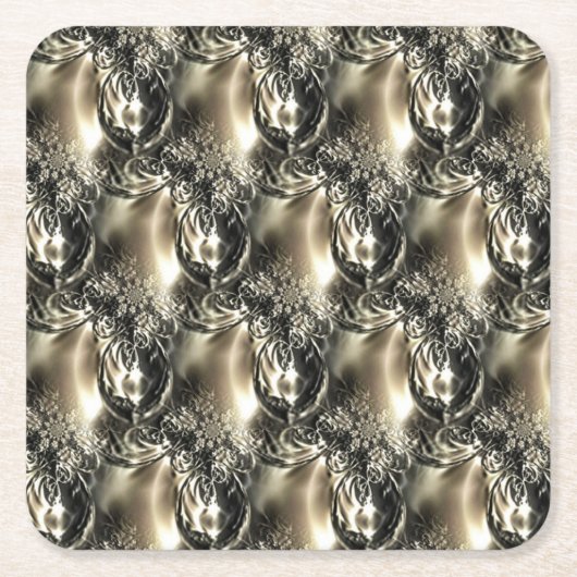 Gilded Pearls Rechteckiger Pappuntersetzer (Vorderseite)