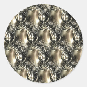 Gilded Pearls Runder Aufkleber