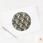 Gilded Pearls Runder Aufkleber (Umschlag)