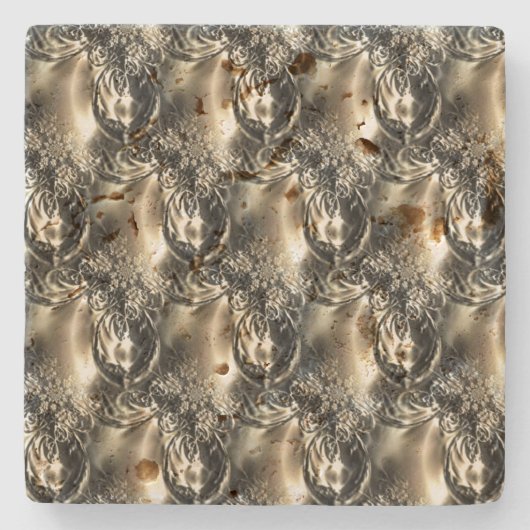 Gilded Pearls Steinuntersetzer (Vorderseite)