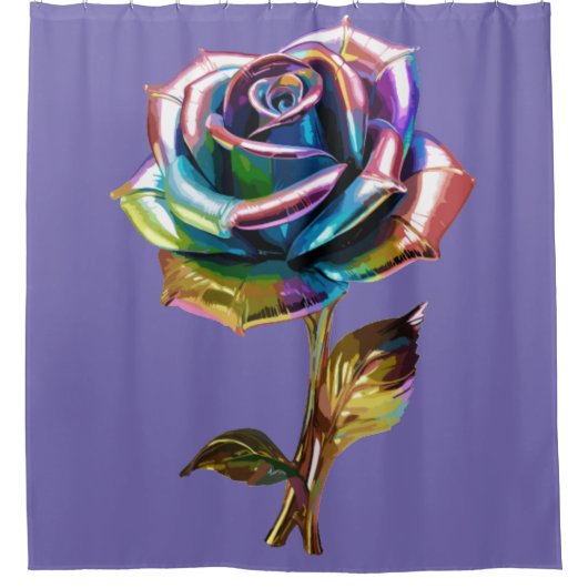 Gilded Petals Duschvorhang (Vorderseite)