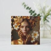 Gilded Pre-Raphaelite Woman 3 (Stehend Vorderseite)