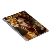 Gilded Pre-Raphaelite Woman 3 Notizblock (Rechte Seite)