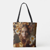 Gilded Pre-Raphaelite Woman 3 Tasche (Rückseite)