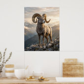 Gilded-Ram-Gipfel Poster (Küche)
