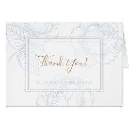 Gilded Rose Dusty Blue Watercolor Wedding