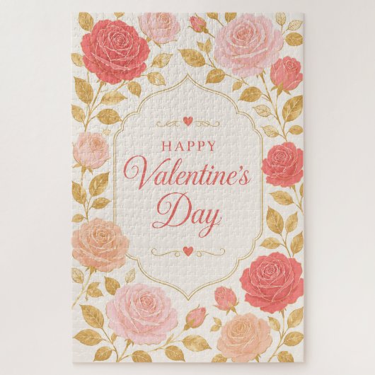Gilded Rose Valentinsromanze Puzzle (Vertikal)