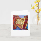 Gilded Scroll Card Karte (Gelbe Blume)