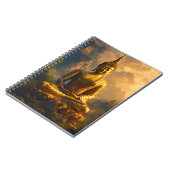 Gilded Seated Buddha Under a Sunset Sky Notizblock (Linke Seite)