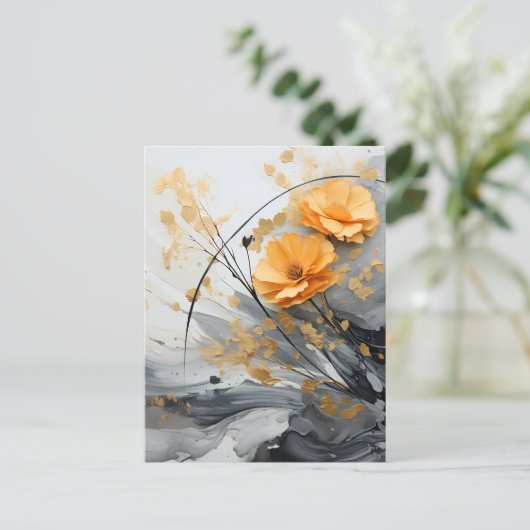 Gilded Serenity Postkarte (Stehend Vorderseite)