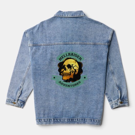 Gilded Skull Hellraiser Adventure Jeansjacke (Rückseite)