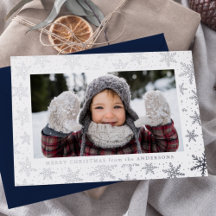Gilded Snowflakes Foto Silver