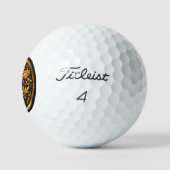 "Gilded Sphere: Eine goldene Odyssee" Golfball (Logo)