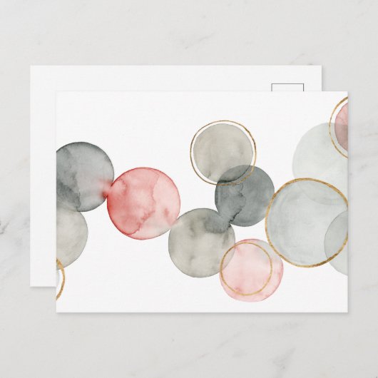 Gilded Spheres Postkarte (Vorne/Hinten)