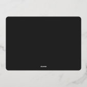 Gilded Stars | FotoCollage Folien Feiertagskarte (Rückseite)