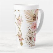 Gilded Stethoscope - Elegantes Geschenk für Ärzte Milchtasse (Rechte Ecke)