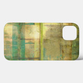 Gilded Turquoise and Green Abstract Painting Case-Mate iPhone Hülle (Rückseite (Horizontal))