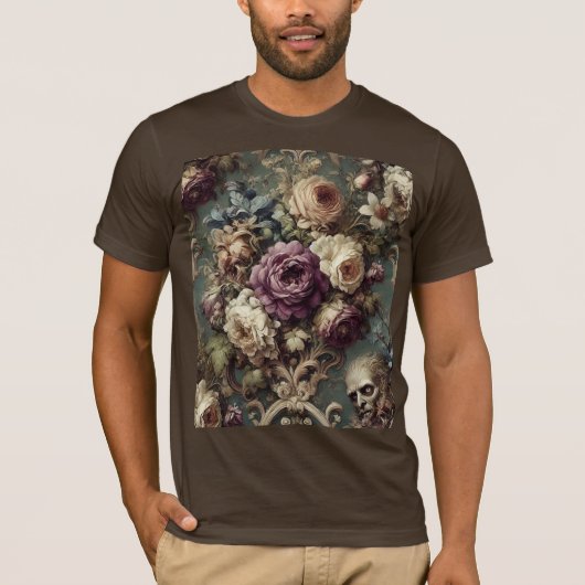 Gilded Unease – Gothic Wearable Art T-Shirt (Vorderseite)
