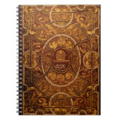 Gilded Vintag Book Monogram Goth Notizblock (Vorderseite)