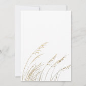 Gilded Watercolor Boho Hochzeit Probe Dinner Einladung (Rückseite)