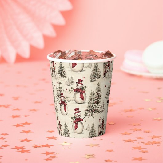 Gilded Weihnachten Trimmings: Festlich Pappbecher (Insitu)