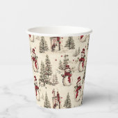 Gilded Weihnachten Trimmings: Festlich Pappbecher (Rückseite)