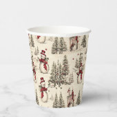 Gilded Weihnachten Trimmings: Festlich Pappbecher (Rechts)