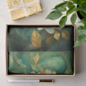 Gilded White Gardenia Trio, formelle Blume Seidenpapier (Geschenk)