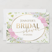 Gilded Wildblume Spring Brautparty Advisor Card Einladung (Rückseite)