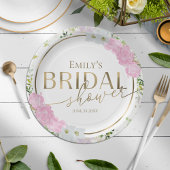 Gilded Wildblume Spring Brautparty Pappteller