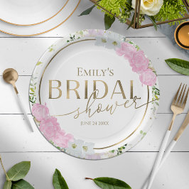 Gilded Wildblume Spring Brautparty Pappteller