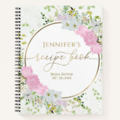 Gilded Wildblume Spring Brautparty Rezept Buch (Vorderseite)