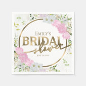 Gilded Wildblume Spring Brautparty Serviette (Vorderseite)