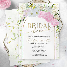 Gilded Wildblume Spring Bridal Brunch Einladung