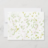 Gilded Wildblume Spring Wedding RSVP Cards Karte (Rückseite)