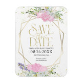 Gilded Wildblume Spring Wedding Save the Date Magnet (Vertikal)