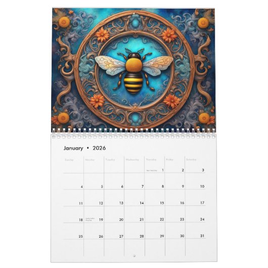 Gilded Wings Calendar Kalender (Jan 2026)