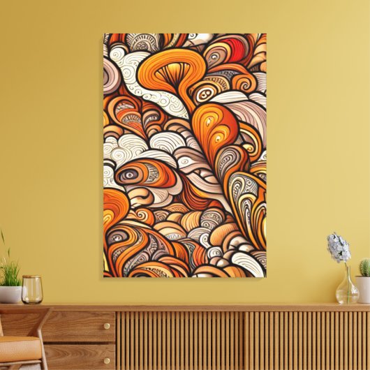 Gilded Wirbel Leinwanddruck (Insitu (Wohnzimmer))