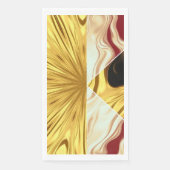 Gilded Zenith: Molten Gold & Deep Crimson High End Serviette (Vorderseite)