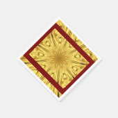 Gilded Zenith Opulent Swirl Crimson Gold Luxury Ac Serviette (Ecke)