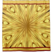 Gilded Zenith: Opulent Swirl Crimson | Gold Luxury Duschvorhang (Vorderseite)