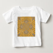 Gilded Zephyr: Eleganz in Golden Yellow & Chrome Baby T-shirt (Vorderseite)
