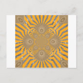 Gilded Zephyr: Eleganz in Golden Yellow & Chrome Postkarte (Vorderseite)