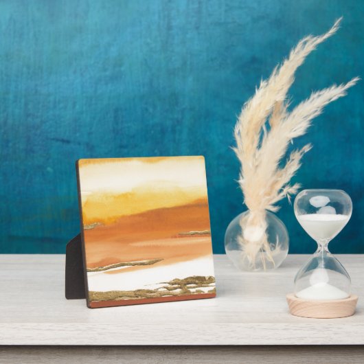 Gildenorange I v2 Abstrakt Print Fotoplatte (InSitu)