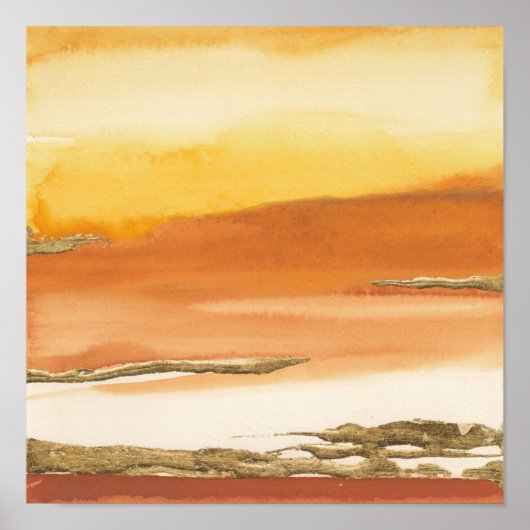 Gildenorange I v2 Abstrakt Print Poster (Vorne)