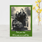 Gildenreise - Vintage Frauenkarte Karte (Gelbe Blume)