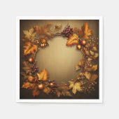 Gildete Schätze des Herbstes: Ernte des Todes Serviette (Vorderseite)