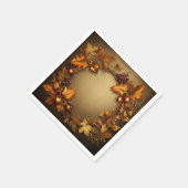 Gildete Schätze des Herbstes: Ernte des Todes Serviette (Ecke)