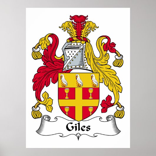 Giles Familienwappen Poster (Vorne)
