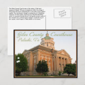 Giles Landkreis Courthouse - Pulaski, TN Postkarte (Vorne/Hinten)
